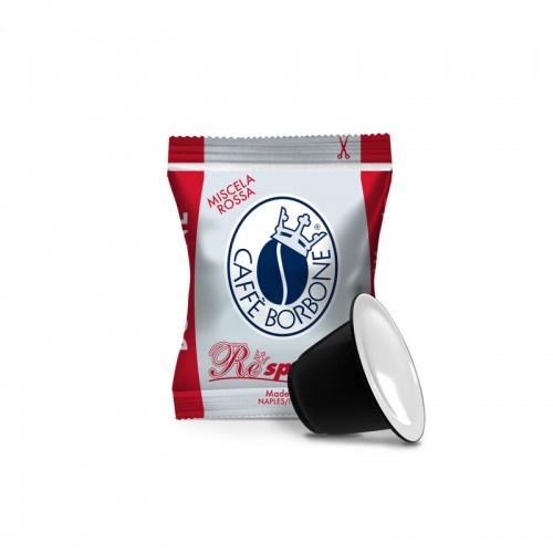 100 Capsule Caffè Borbone Respresso Rossa Compatibili Nespresso