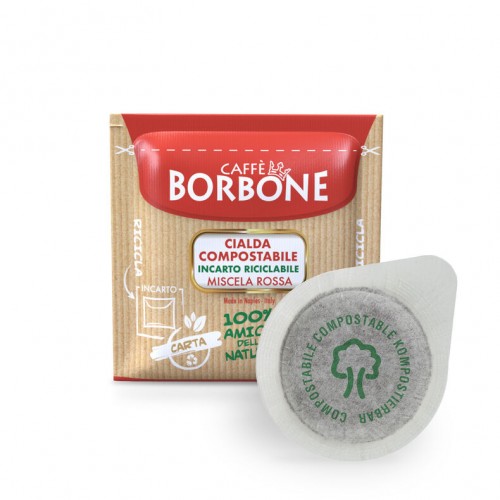 150 cialde ese 44mm Caffè Borbone Miscela Rossa