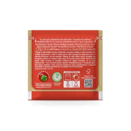 150 cialde ese 44mm Caffè Borbone Miscela Rossa