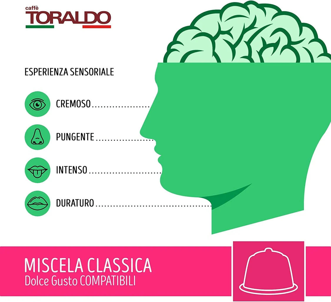 100 Capsule Caffè Toraldo Compatibili Nescafè®* Dolce Gusto® Miscela Classica