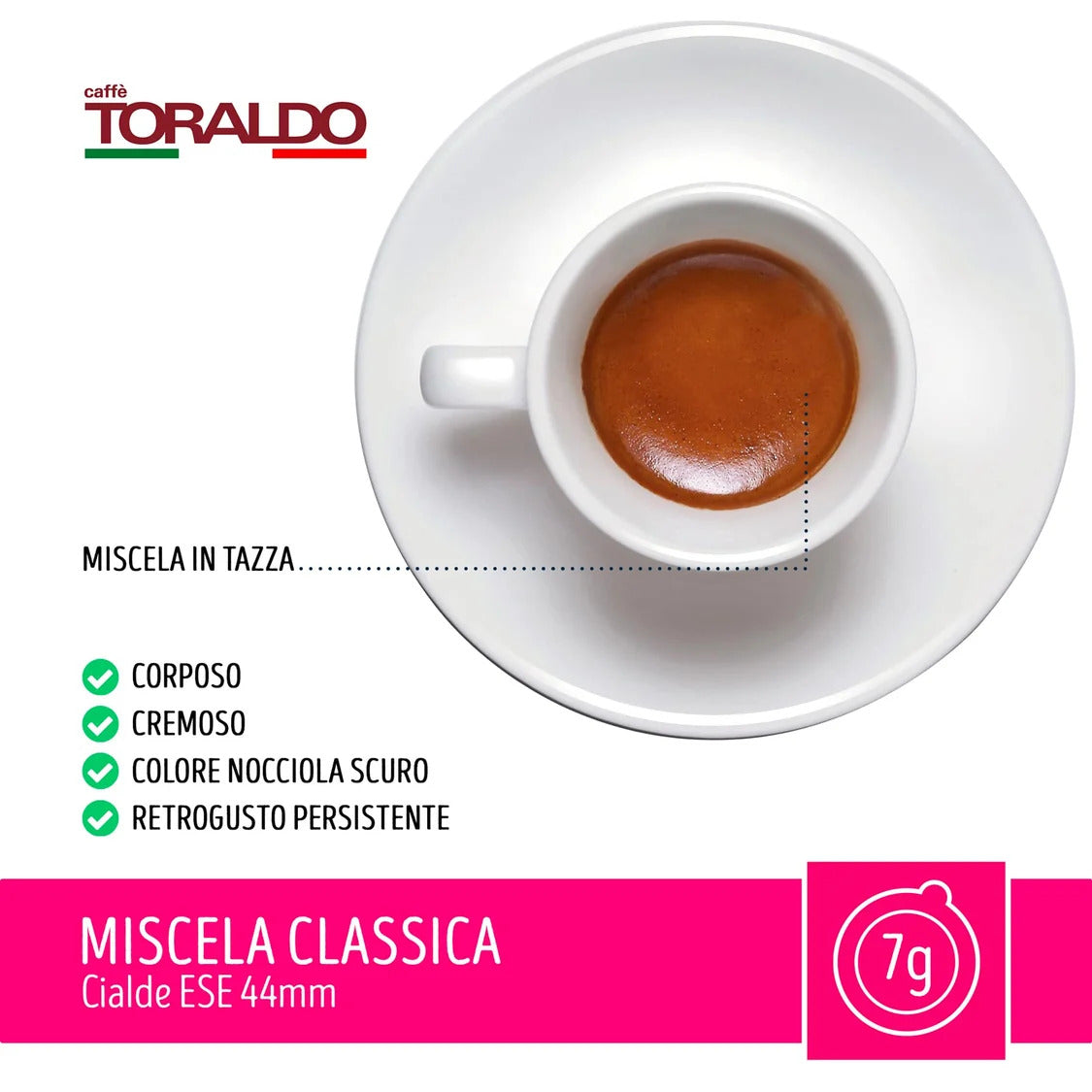 150 cialde ese 44mm Caffè Toraldo Classica
